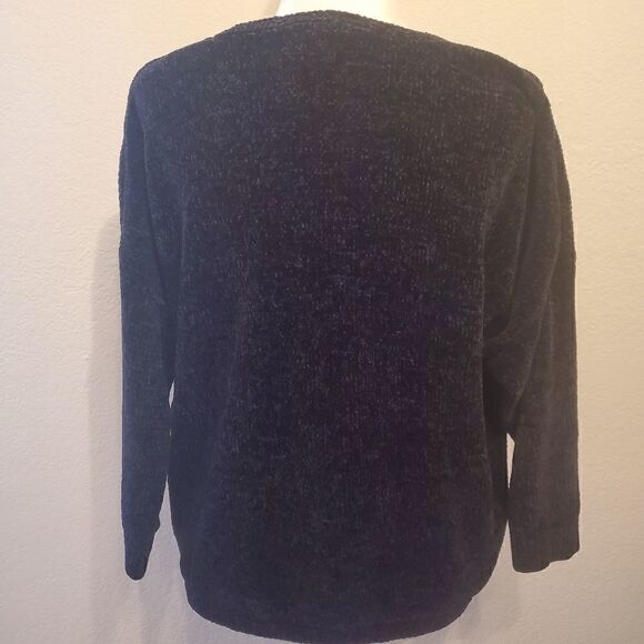 Express Black Chunky Crop Sweater Large - Picture 8 of 11